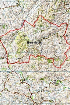 Бен-Невис на карте Шотландских гор