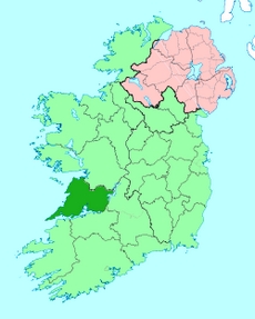 Ирландское графство Клэр расположено в западной части страны