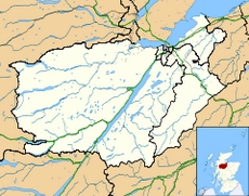 Карта расположения города Инвернесс, северная Шотландия