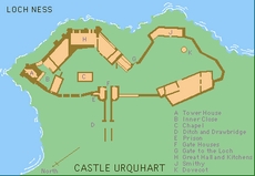 Карта замка Уркварт