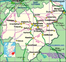 Карта мест производства шотландской шерсти